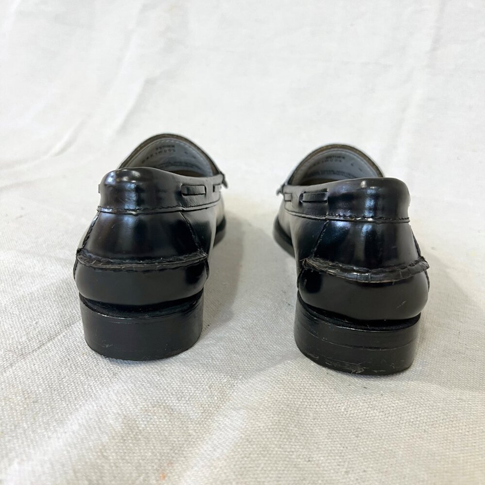 Weejuns Esther Kiltie Leather Tassel Loafers Black & White Size 6 - Picture 8 of 15